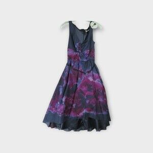 Lela Rose NWT Purple Watercolor Cocktail Dress Size 2